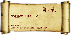 Magyar Atilla névjegykártya
